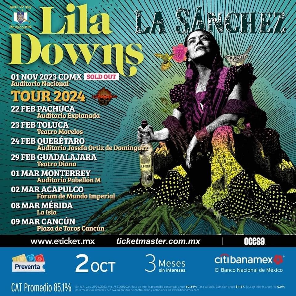 Lila Downs anuncia gira por la República Mexicana para presentar su