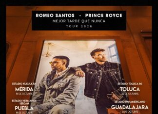 Romeo Santos y Prince Royce anuncian “Mejor Tarde Que Nunca Tour 2026”: la bachata vivirá un momento histórico en México